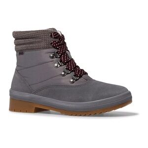 NIB Keds Camp Gray Suede Lace Up Boots Thinsulate™ Size 8